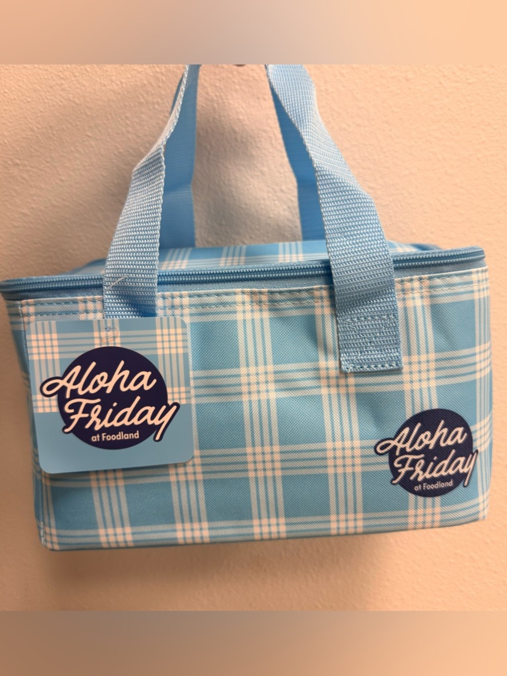Foodland Aloha Friday Palaka Cooler Bag Set